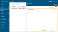 This tab displays the relationships of this device with other devices, dashboards, assets, and other entities in the ThingsBoard system.