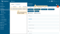 Open "Device details" window and click the "Make device public" button;