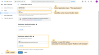In a "Create OAuth client ID" window select application type - "Web application" and input the name of your OAuth2 client. Then, in the "Authorized redirect URIs" section, click the "+ Add URI" button and paste the previously copied "Redirect URI template". Click "Create";