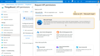 Select an API - "Microsoft Graph";