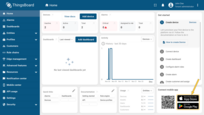 Clicking the "App Store" or "Google Play" button in the "Connect mobile app" widget, you will be redirected to the ThingsBoard app page in the respective app store for further downloading to your device.
