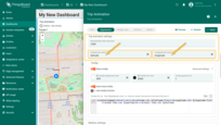 Here, you specify the names of the data keys containing the coordinates of your entity. By default, these are "latitude" and "longitude". You also specify the normalization data step in milliseconds. By default, this value is set to 1000.