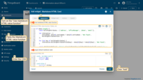 On the <b>Appearance</b> tab, turn on the <b>Use markdown/HTML value function</b>. Paste the <b>Markdown/HTML value function</b> and enter CSS. Click <b>Add</b>.