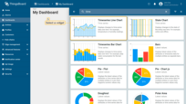 Choose a widget, for instance, "Time series Line Chart" and click on it to open the "Add Widget" dialog window;