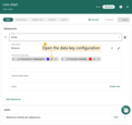 Open the data key configuration.